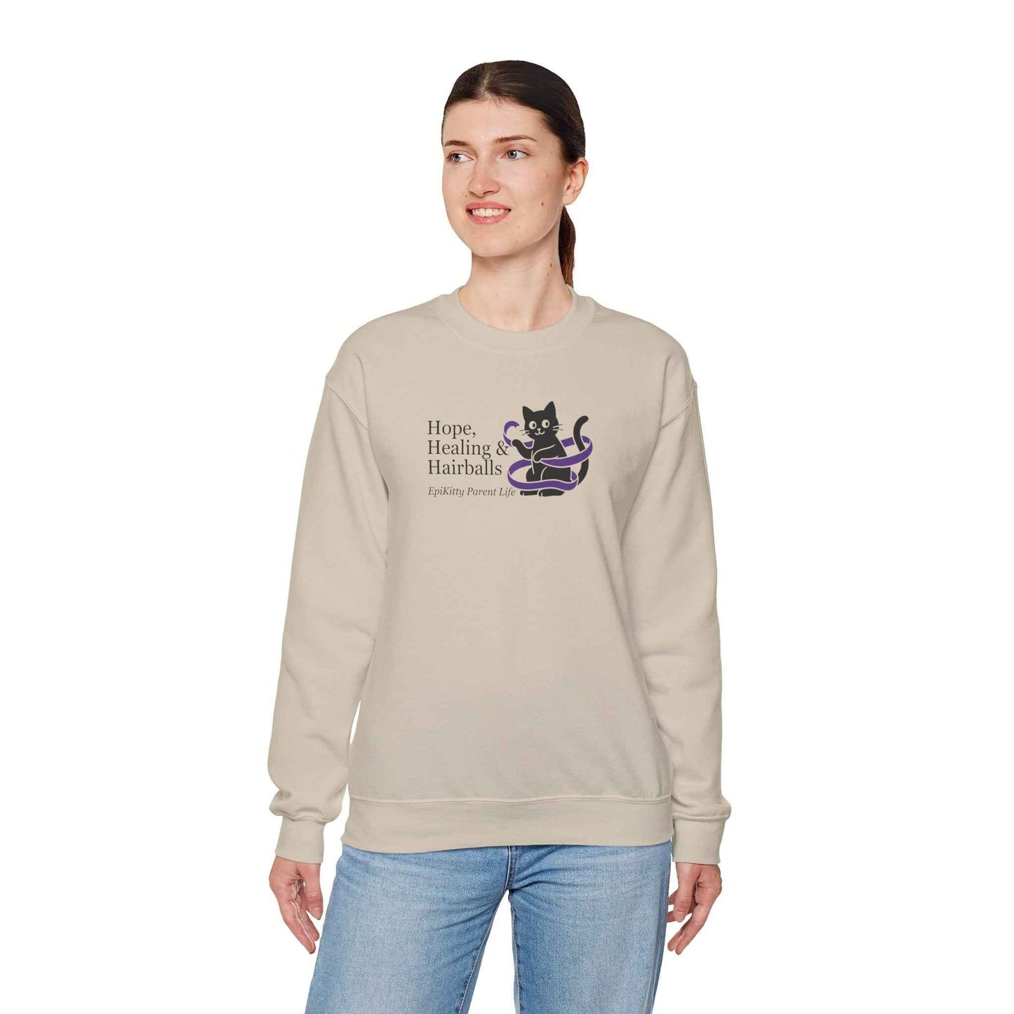 Sudadera Epikitty Parent Life de Esperanza, Sanación y Bolitas de Pelo