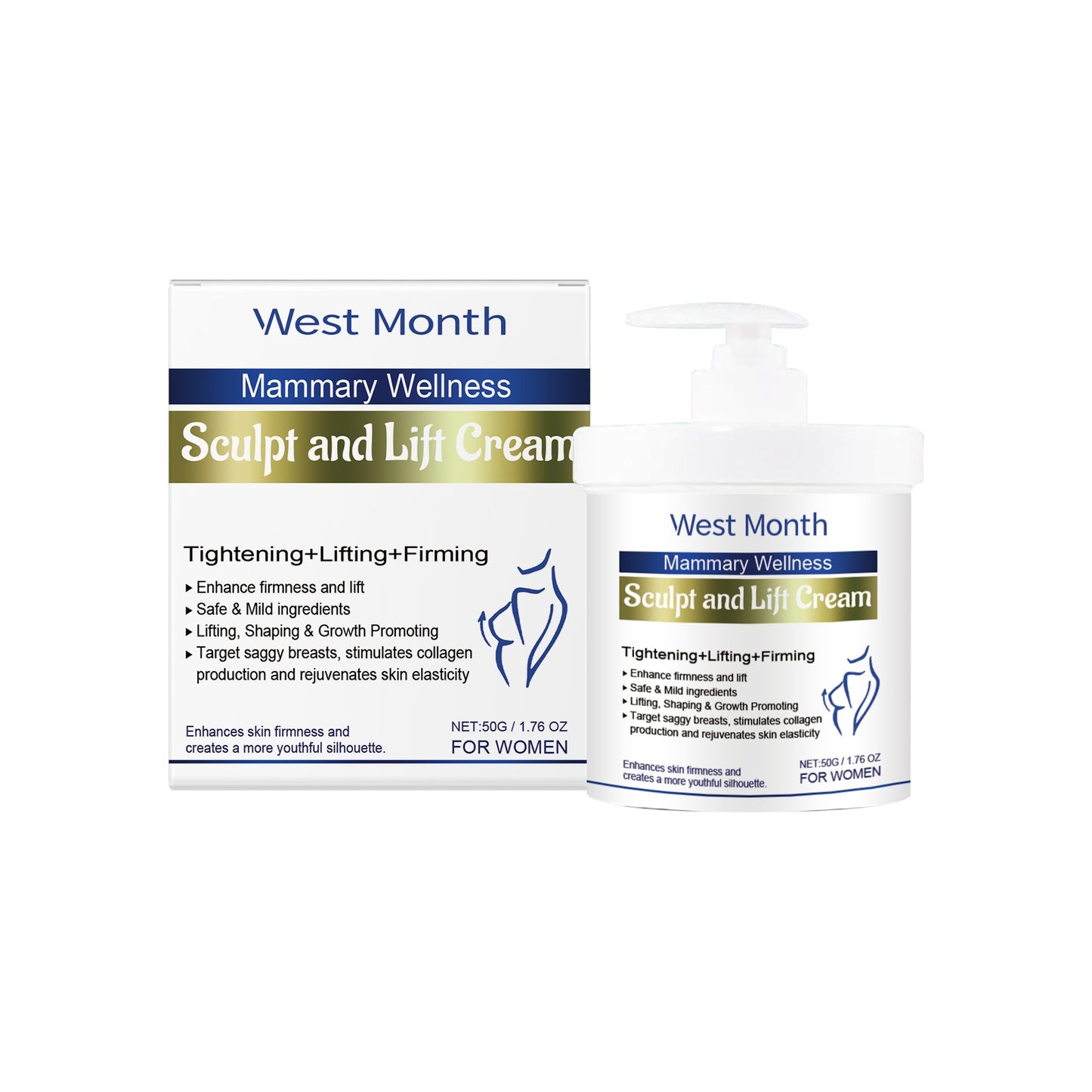 Breast Care Cream Breast Hydrating And Lifting Gentle Lifting Elastic Massage Cream - Korvel