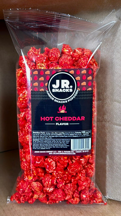 Junior Snacks Co. Hot Cheddar Popcorn - Korvel