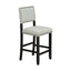 Conjunto de Comedor de Altura de Mostrador TREXM de 5 Piezas en Espresso y Beige