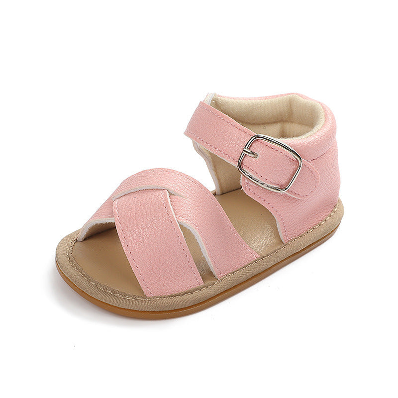 Baby Girl Baby Toddler Shoes Rubber Sole Non-Slip Baby Sandals - Korvel