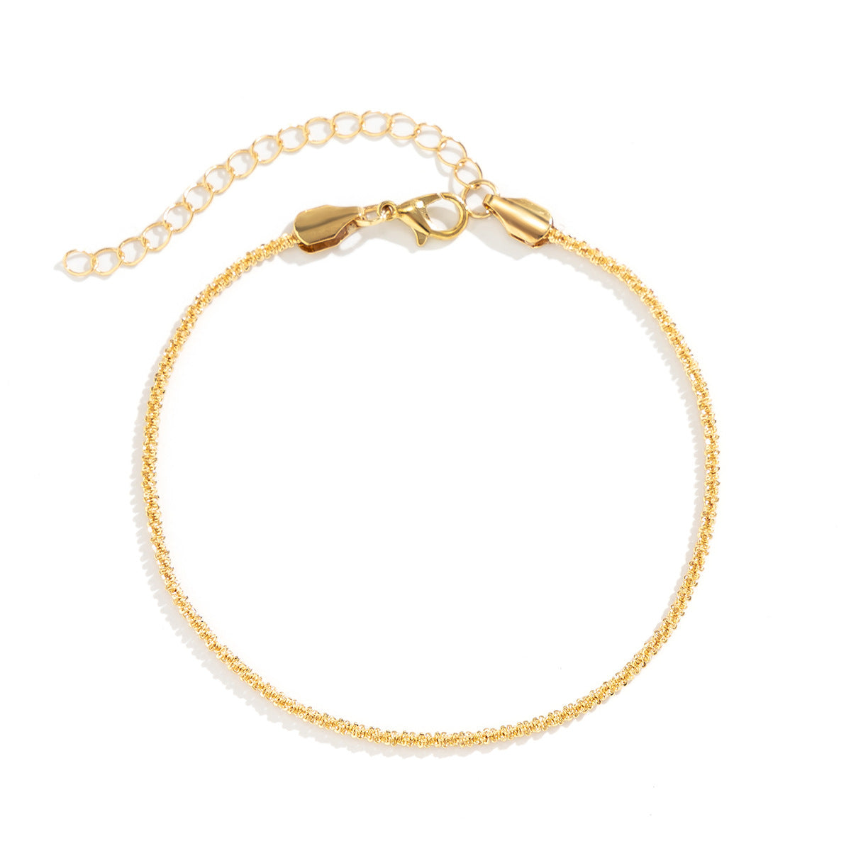 Elegant Thin Chain Metal Beach Anklet Set