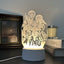 Acrylic 3D Night Light Creative Gift Bedroom Bedhead Atmosphere Plug in Small Desk Lamp - Korvel