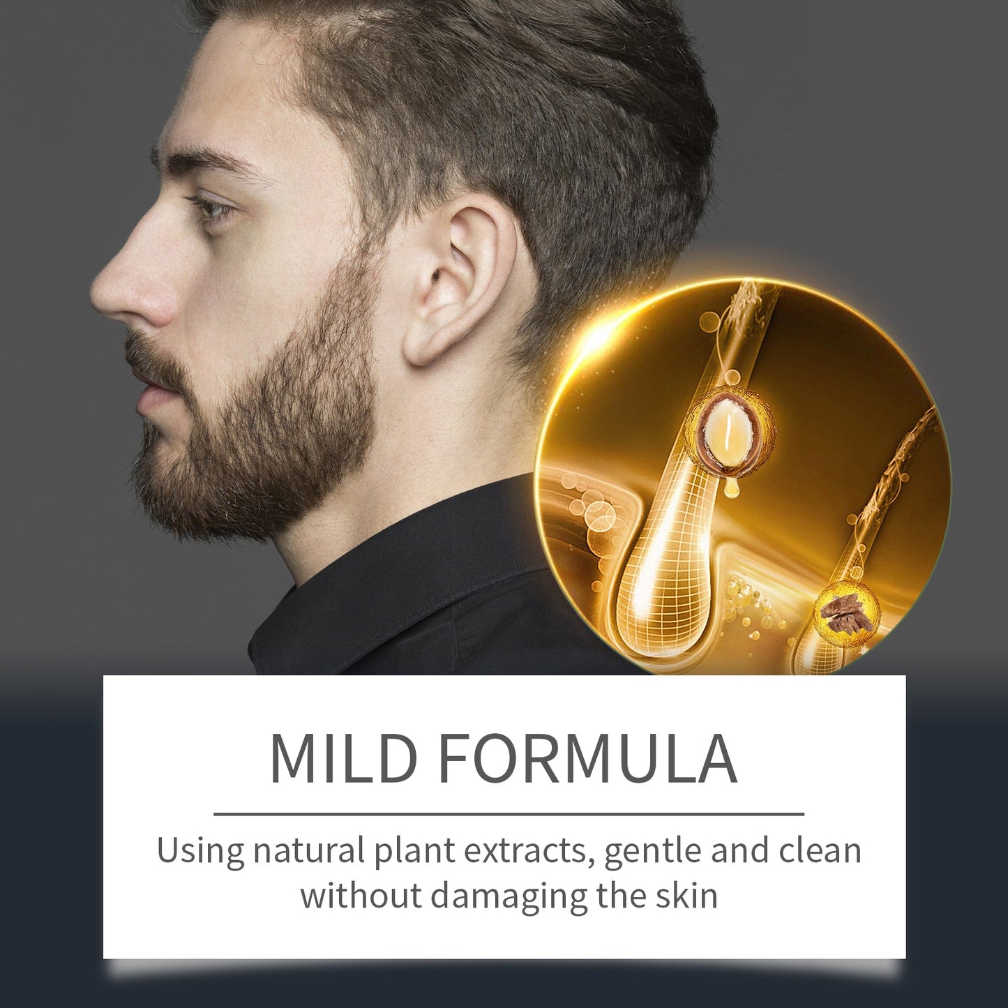 Premium Facial Hair Cleansing Mousse for Men