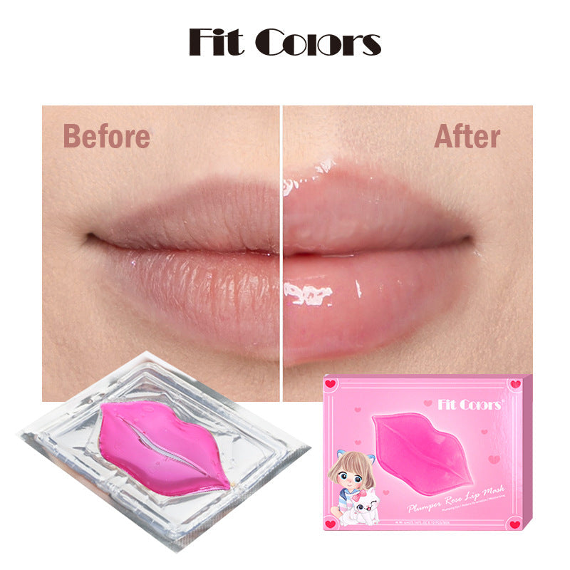 Fit Colors Moisturizing Lip Mask Lip Patch Single Piece Independent Packaging Fade Fine Lines Lip Care Lip Mask - Korvel