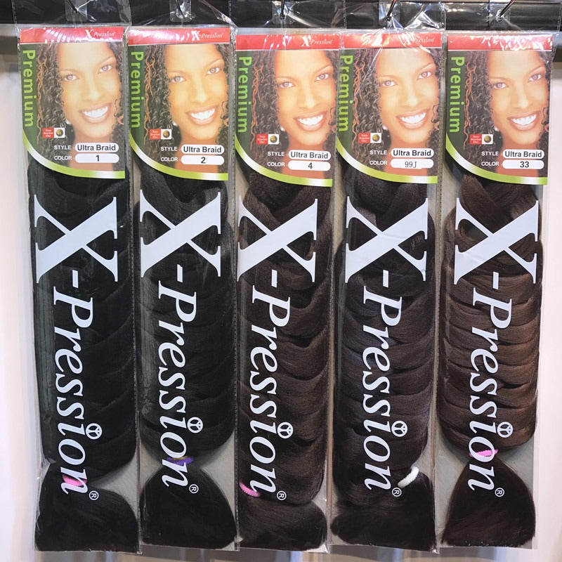 Premium African Black Braid Wig - Long, Exotic Style