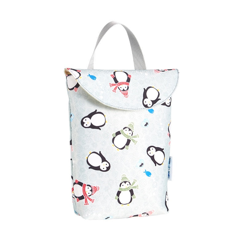 Bolsa Organizadora de Pañales Impermeable Multifuncional para Bebés