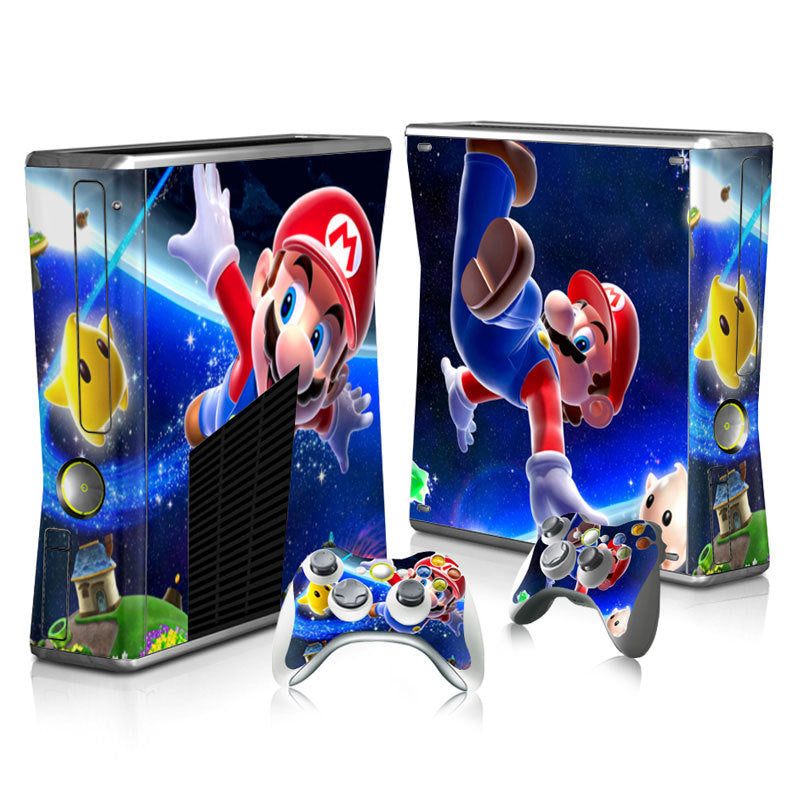 Xbox 360 Slim Full Body Color Membrane Stickers with Scratch-Resistant Protection - Korvel