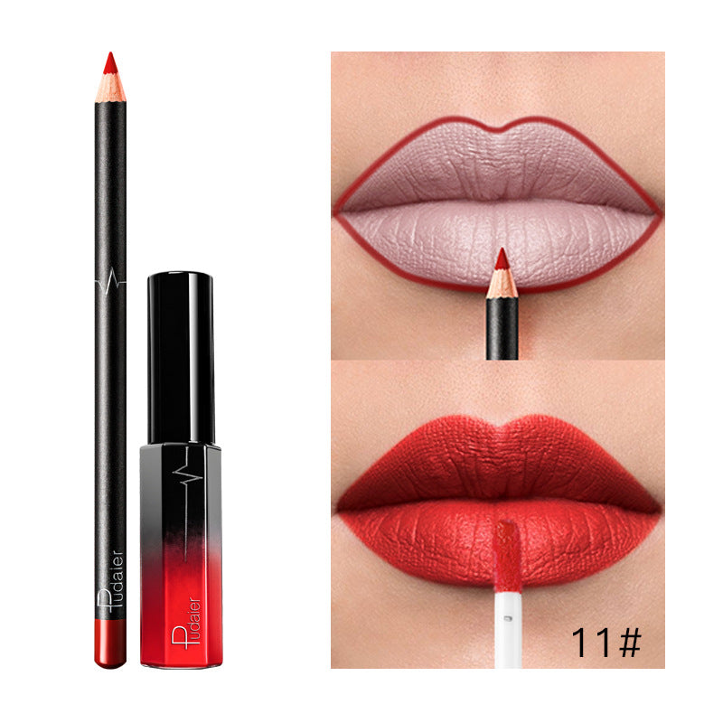 Pudaier 36 Color Matte Lip Gloss & Liner Set