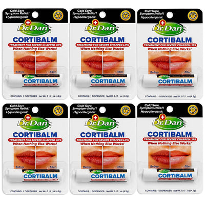 Bálsamo Labial Cortibalm de Dr. Dan para Labios Secos y Agrietados