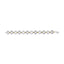 Bracelet de tennis en argent sterling bicolore .925 - 7"