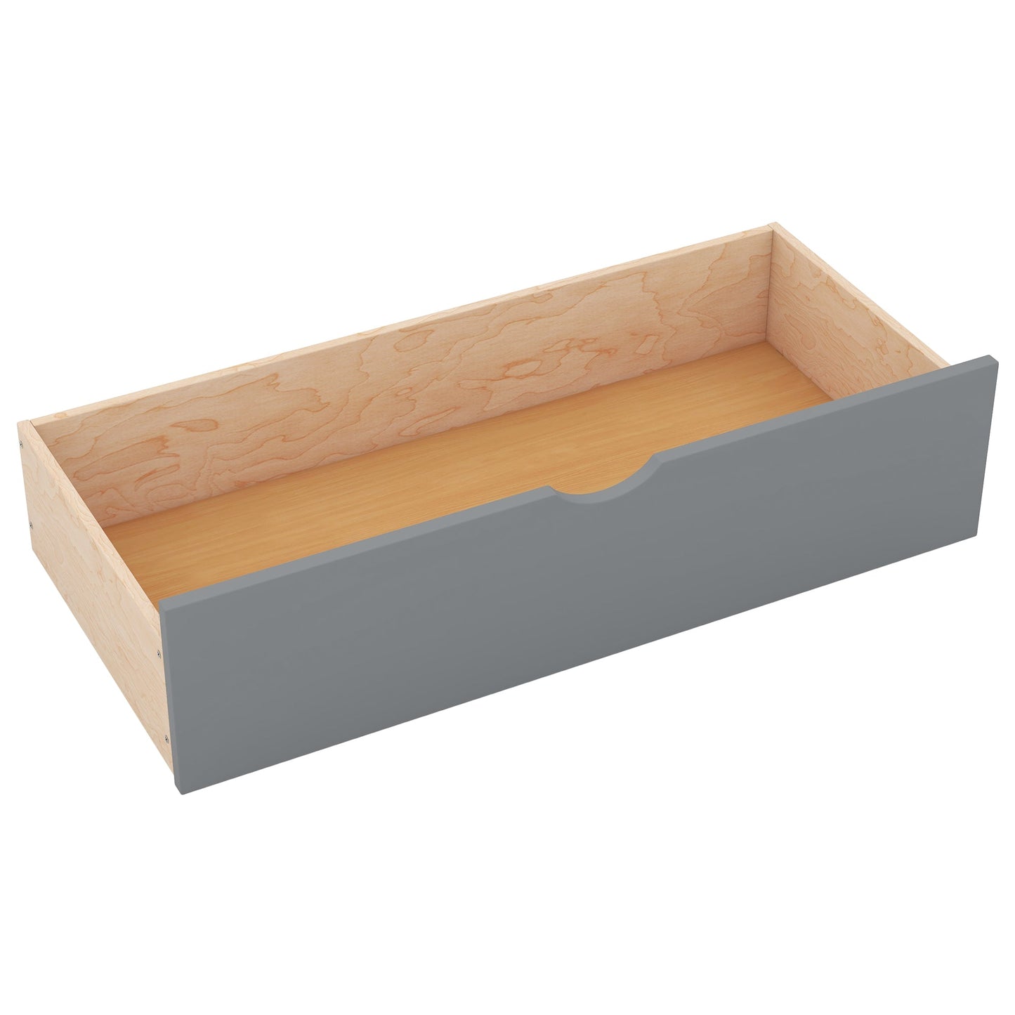 Wood Queen Size Platform Bed with Storage Headboard  Shelves and 2 Drawers  Gray - Korvel