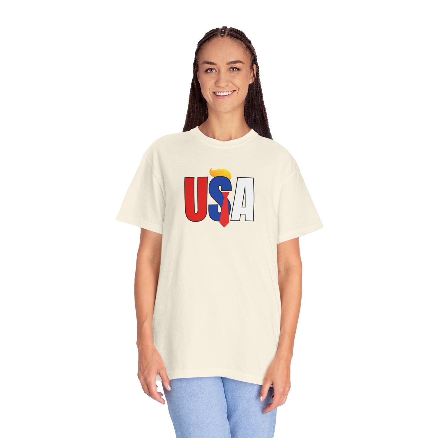 Camiseta Unisex Gráfica Colorida de EE. UU.
