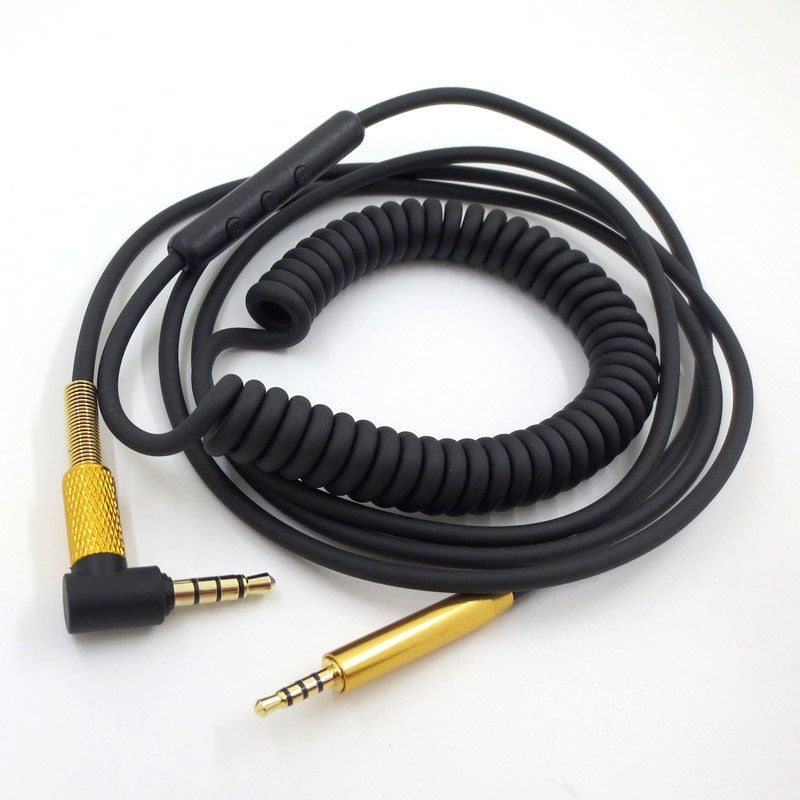 Suitable for BOSE QC25 QC35 JBL J55 88 headphone cable 2.5mm interface spring cable - Korvel
