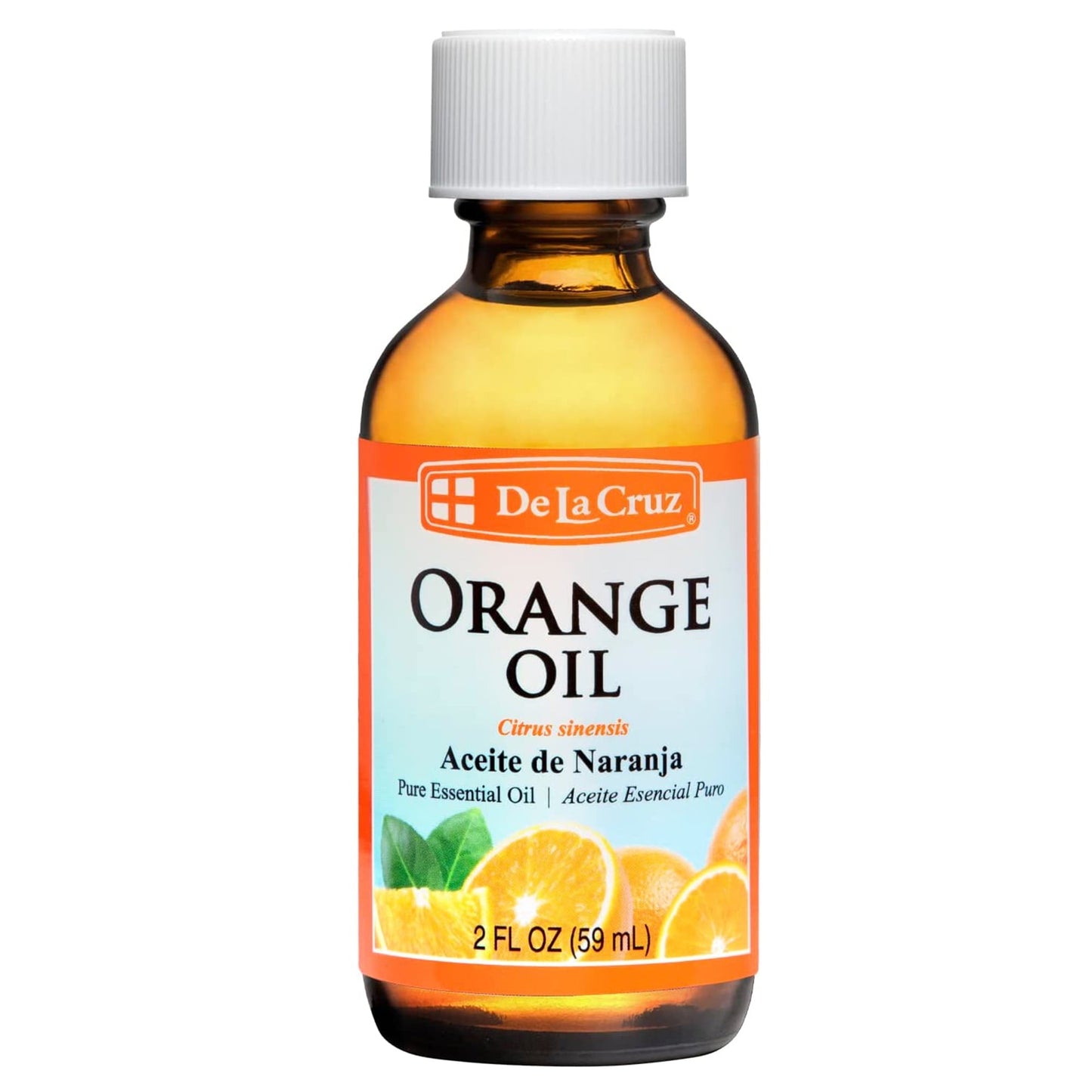 Aceite Esencial Puro de Naranja De La Cruz para Humidificadores y Difusores - 2 Fl Oz
