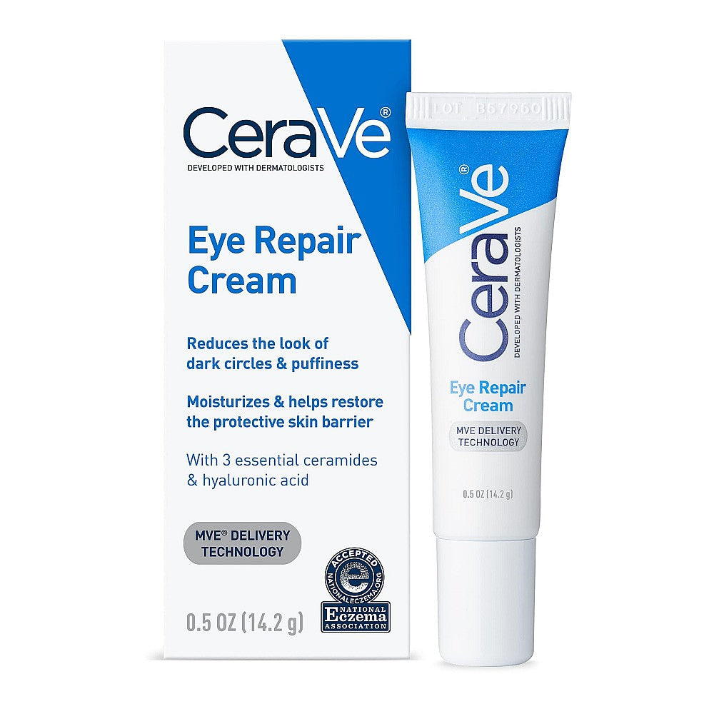 CeraVe Eye Repair Cream for Dark Circles and Puffiness 0.5 Oz