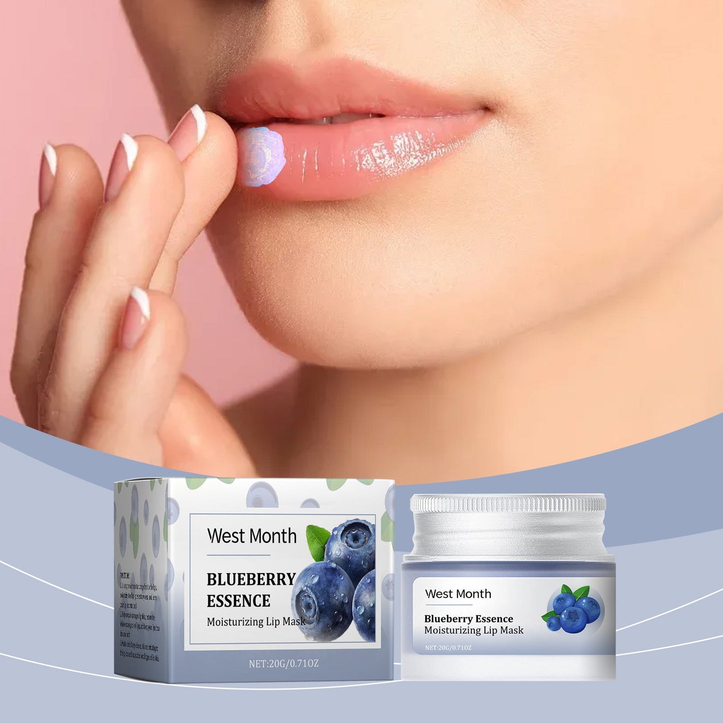 Moisturizing Lip Mask, Clean Dead Skin Lip Lines Repair Lip Moistening Daily Care Nourishes Lips - Korvel