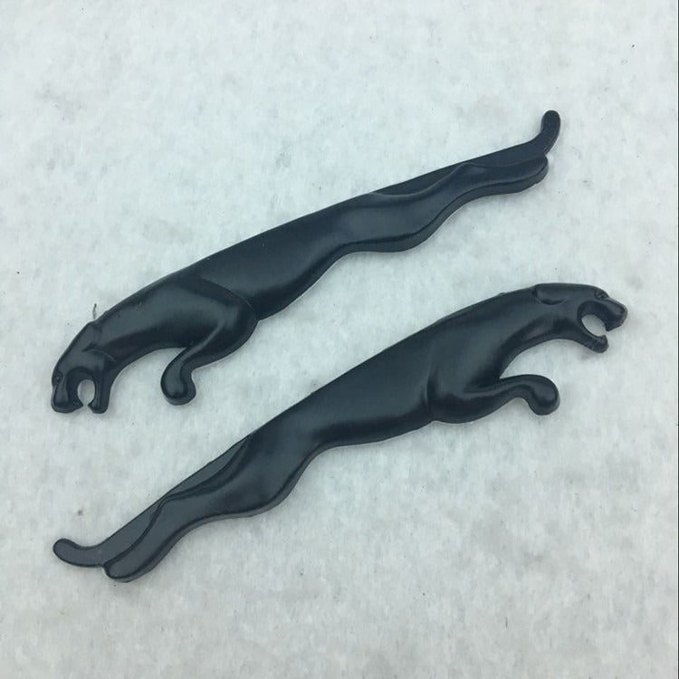 Suitable for Leopard car body stickers, personalized metal car stickers, Leopard metal leaf plate car stickers, matching install - Korvel