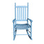 wooden porch rocker chair blue - Korvel