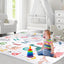Alfombra de Juego para Bebés Antideslizante de 50x50 Pulgadas - Plegable y Lavable