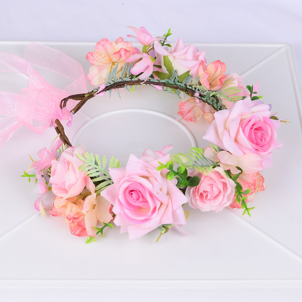 Corona de Flores Hecha a Mano para Ocasiones Especiales