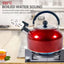 A 3L stainless - steel kettle for gas heating. It features a whistle and a comfortable handle, suitable for cooking and tea. - Korvel