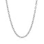 14k White Gold Textured Pendant Chain - 3.5mm