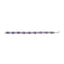 Sterling Silver Oval Purple Amethyst and Diamond Bracelet