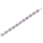 Bracelet de tennis en argent sterling .925 avec améthyste taillée en coussin et diamants - 7"