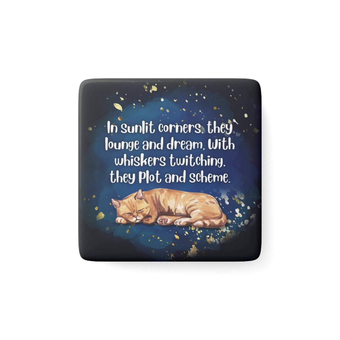 Sunlit Corners Porcelain Magnet - Square