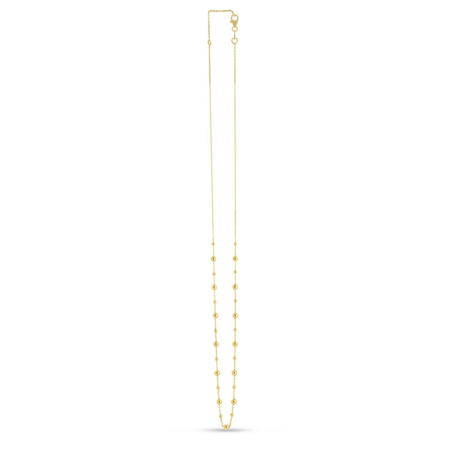Collar de Perlas de Oro Amarillo de 14k Elegante