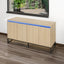 Engraved 4-door side panel with LED, self-service cabinet storage cabinet, modern coffee bar cabinet with adjustable shelves - Korvel