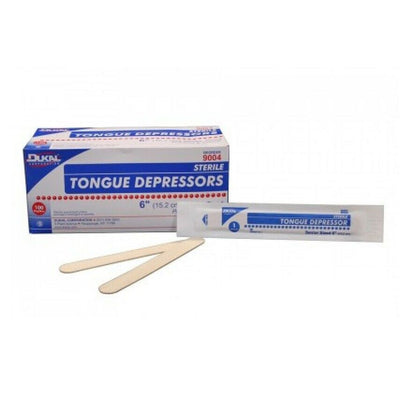 Depresores de Lengua Senior No Estériles Dukal de 6" - Paquete de 100