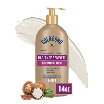 Crème hydratante Gold Bond Ultimate Radiance Renewal 14 oz