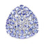 5.93 Carat Genuine Tanzanite Cluster Ring in Sterling Silver