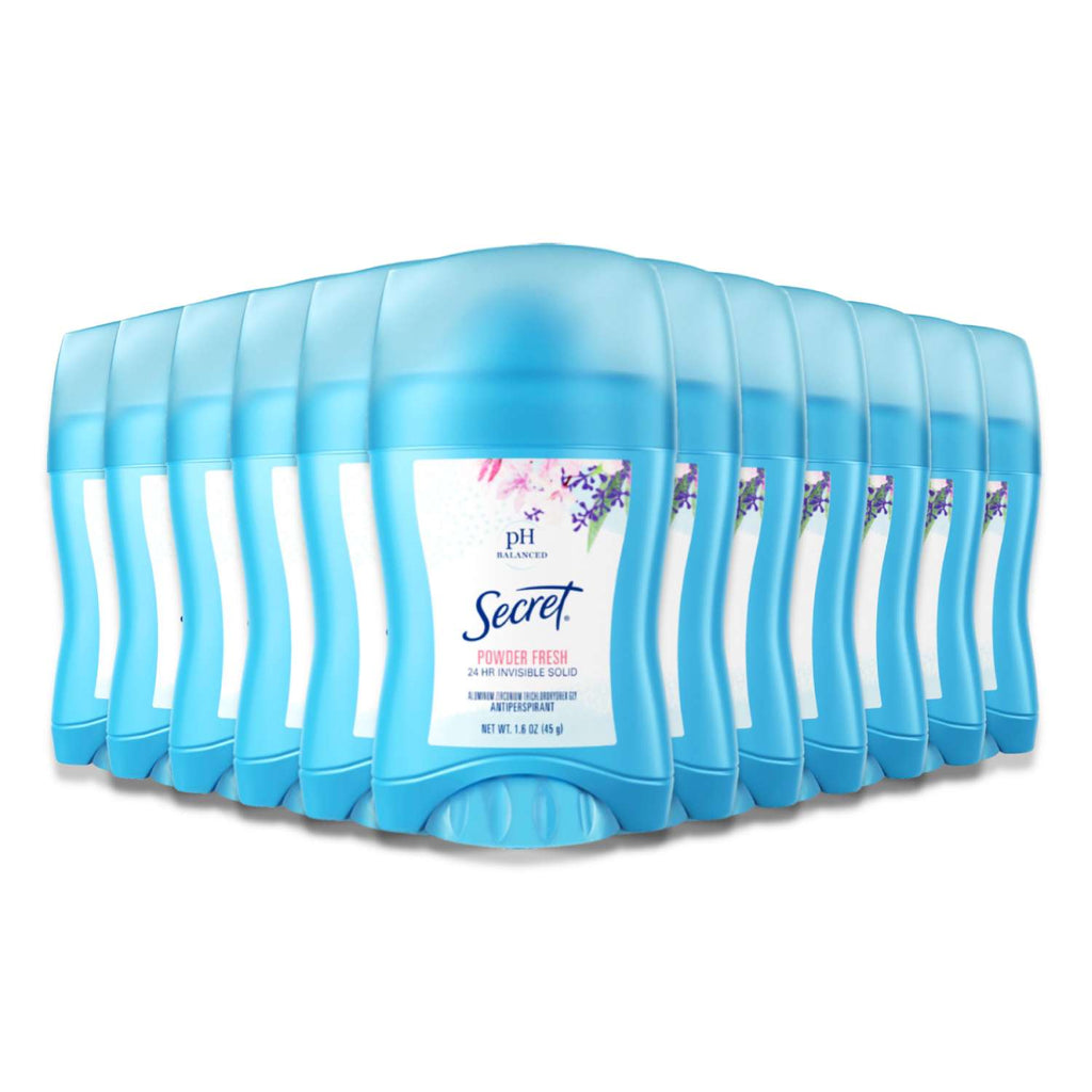 Déodorant Antitranspirant Solide Invisible Secret, Fraîcheur Poudrée, 1,6 Oz