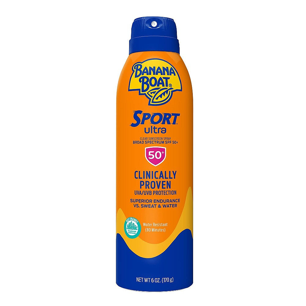 Banana Boat Sport Ultra Spray Solaire Transparent à Large Spectre, SPF 50+, 6 Oz