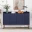 TREXM Modern Sideboard Elegant Buffet Cabinet with Large Storage Space for Dining Room, Entryway (Navy) - Korvel