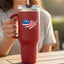 USA Map 40oz Insulated Tumbler with Handle