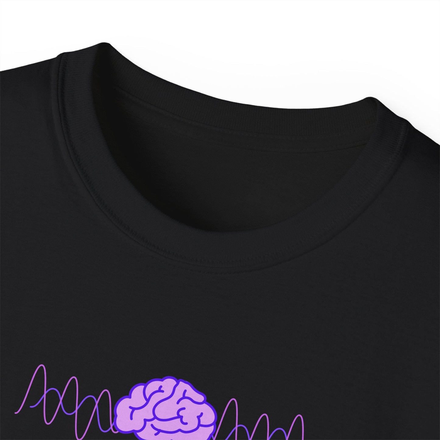 T-shirt unisexe en coton lourd Brainwaves Stable Enough