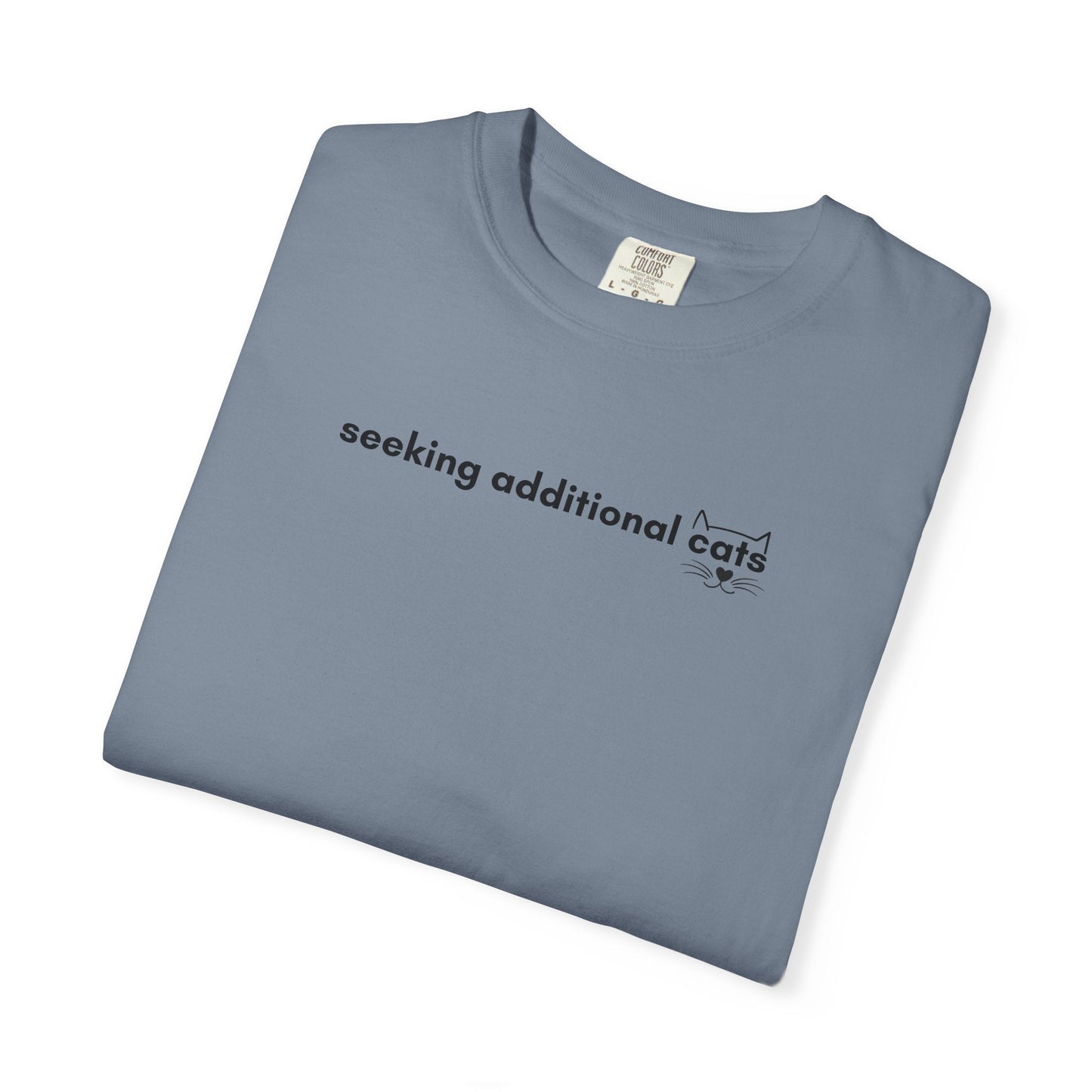 Seeking Additional Cats T-Shirt | Minimalist Cat Lover Tee