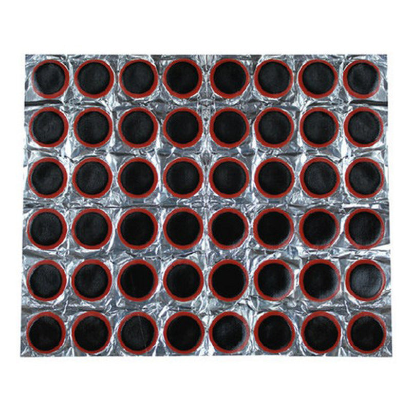 Mountain Bike Tire Patch Film 48 Square Tire Patch 25MM Round Tire Patch Repair Bike Riding Supplies - Korvel