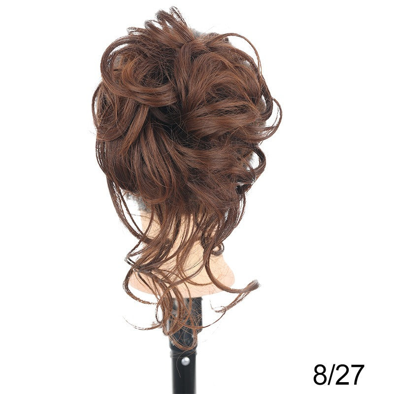 Synthetic Messy Curly Claw Hair Bun Chignon Hair Extensions Scrunchy Fake False Hair With Tail for Women Hairpieces - Korvel