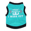 Pet Clothes Dog Clothes Cotton Sweat Weight Lifting Small Dog Pet Vest Spring And Summer - Korvel