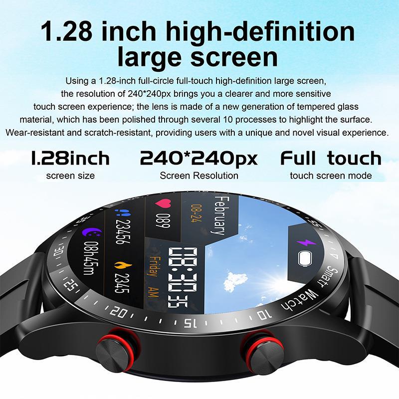 HW20 Smart Watch ECG+PPG Business Stainless Steel Strap 1.46 Large Screen Bluetooth Call Smart Watch - Korvel