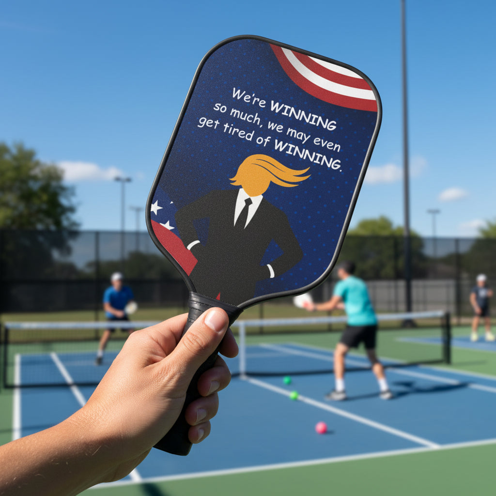 Nous gagnons – Ensemble de raquettes de pickleball patriotiques