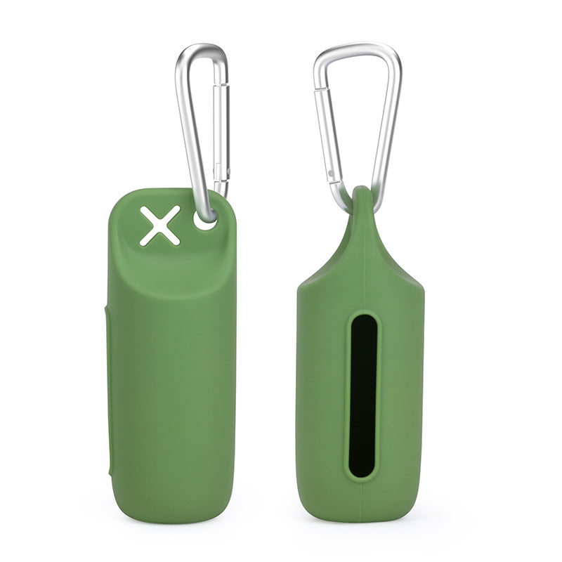 Premium Silicone Dog Poop Bag Holder with Dispenser