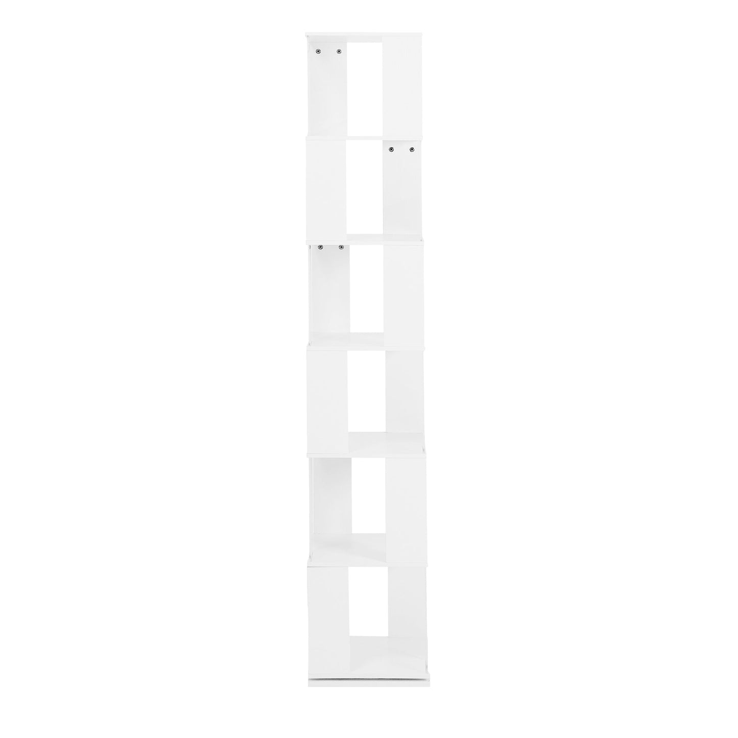 6-Layer Rotating Acrylic Bookshelf for Creative Spaces