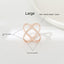 Creative Rice King Star Gold-Plated Scarf Buckle Multi-Purpose X Cross Hollow Smooth Surface Scarf Square Shawl Buckle - Korvel
