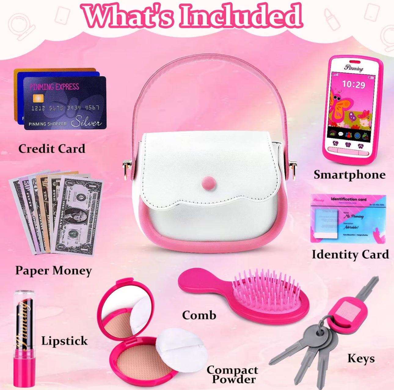 GlamGo Pretend Purse Set - Korvel